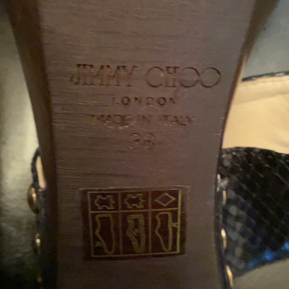 Jimmy Choo Wooden Heel Sandals - Picture 4 of 9